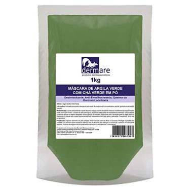 Imagem de DERMARE Argila Verde Com Chá Verde 1Kg Dermare Verde