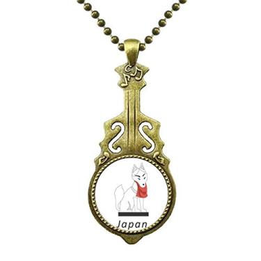 Imagem de DIYthinker Colar de Raposa Famosa Japonesa Local, Joia de Violão, Pingente de Música