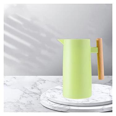 Imagem de Garrafa térmica térmica de café com isolamento térmico de grande capacidade 1L, chaleira de café quente para uso doméstico, isolamento a vácuo, jarra de café quente, bule de chá, chaleira térmica a