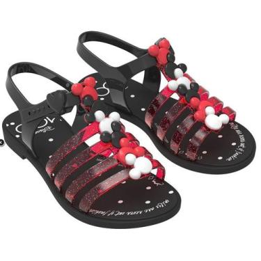 Imagem de Sandália Infantil Grendene Kids Disney Magical Flox, Preto, 30