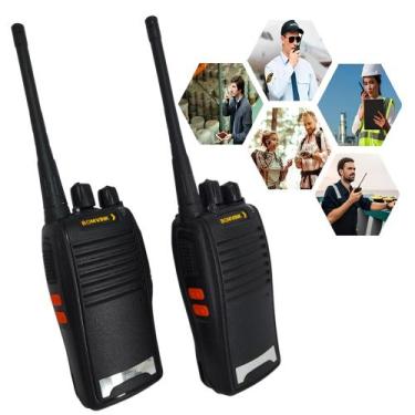 Imagem de Kit de Rádios Walkie-Talkie com 16 Canais Conexão Instantânea BOM5700 