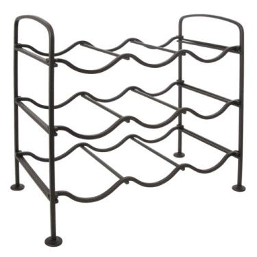 Imagem de InterDesign Estante de vinho Marcel para 9 garrafas, bronze