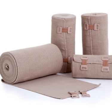 Imagem de Atadura Elástica de Compressão Bege 10cm x 1,30m Kit 2 Unidades- Selec