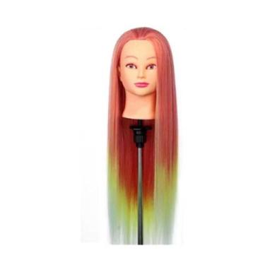Imagem de Cabeça De Treino Manequim Cabelo de Boneca Para Salão - A.R Variedades