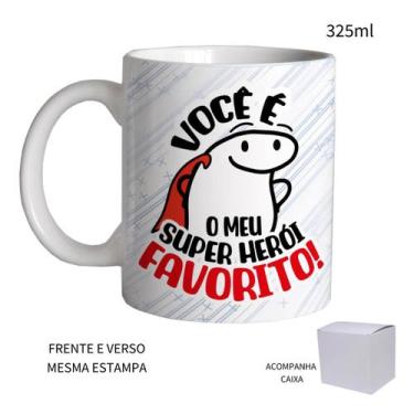 Imagem de Caneca 325ml Pais Flork Você É O Meu Super Herói Favorito! - LARANJA E