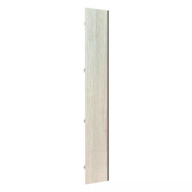 Imagem de Porta Closet para Roupeiro de Canto Reto com Puxador Perfil Champagne 