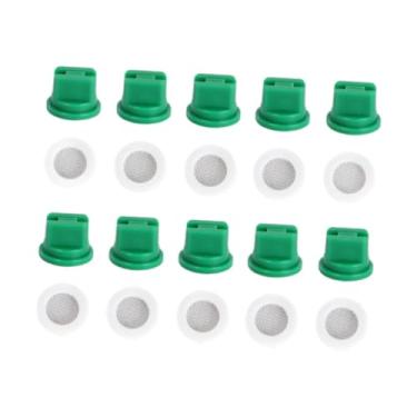 Imagem de Bothyi Bicos de pulverização de spray de ventilador de 10x bicos de pulverizador agrícola de pulverizador de pulverização de bicos de pulverização 110 ° com, Verde
