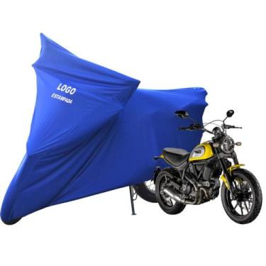 Imagem de Capa Para Cobrir Moto Ducati Scrambler Icon De Luxo - Mz, Azul