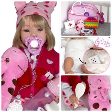 Imagem de Baby Alive Com Cabelo Loiro Bebê Reborn - Cegonha Reborn Dolls