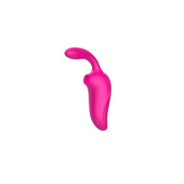 Imagem de Sugador E Vibrador Masturbador 3 Em 1 Ponto G Rosa Athena (Rosa Escuro)