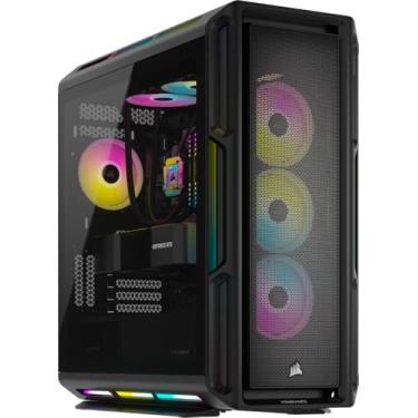 Imagem de Corsair Vengeance i8100 PC para jogos – CPU Intel Core i9-12900KS resfriada a líquido – NVIDIA GeForce RTX 4080 Super GPU – 64GB Dominator Titanium RGB DDR5 Memory – SSD M.2 de 2TB – Preto