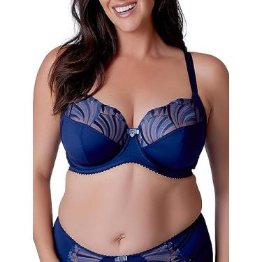 Imagem de Berlei Sutiã feminino com suporte lateral Embrace, Azul (azul profundo), 36DD