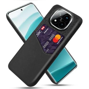 Imagem de Capa para Xiaomi Redmi Note 14 PRO PLUS 5G,Tela e tampa de couro PU,Antideslizante,360°cobertura completa à prova de choque com 1 slot de cartão atrás,Prevenção de queda-Black