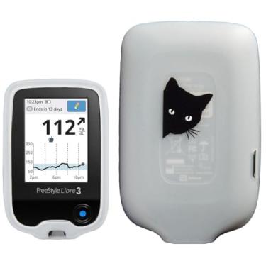 Imagem de SNK Capa de silicone Designed-BlackCat para Freestyle Libre 3 Freestyle Libre 2 (transparente)