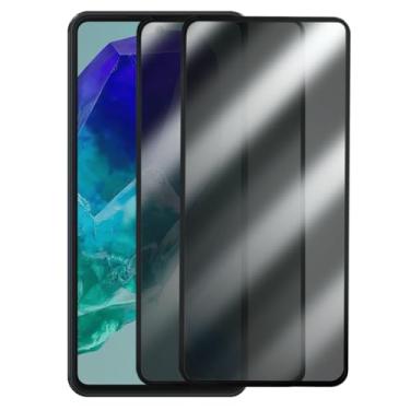 Imagem de Kit 2 Películas de Vidro 3D Privacidade Anti-Spy para Samsung Galaxy M55, Proteção Total da Tela, Anti Impacto