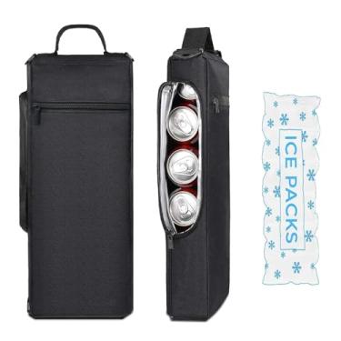 Imagem de Bolsa térmica de golfe com bolsa de gelo, bolsa térmica pequena de 6 latas, com chaveiro de trevo de quatro folhas da sorte, acessórios de golfe para homens, presentes de golfe para homens golfistas