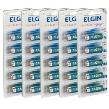 Imagem de 25 Pilha Bateria Cartela Blister 12v A23 Controle Portão Alarme - ELGI
