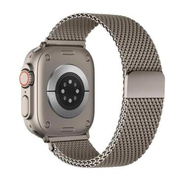 Imagem de Pulseira De Metal Milanese De 49mm 46mm 44mm 45mm 42mm Para Apple Watc