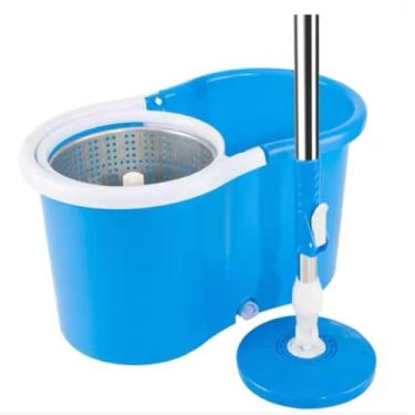 Imagem de Esfregão De Desidratação Automáticogiratório Grauscom Bucket (Inox Azul)