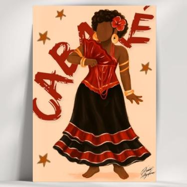 Imagem de Coleção de 62 quadros decorativos Giz - Umbanda e Candomblé - Decoração Orixá - Afro Brasileira - Escolha o seu Orixá! (Clássico, Cabaré, 28x20cm)