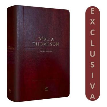 Imagem de Bíblia Thompson De Estudo  Aec  Letra Grande Capa Luxo Vinho
