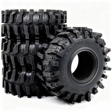 Imagem de HOBBYSOUL 5.47'' Tall RC 2.2 Crawler Tires - Mud Slingers X T8 2.2‘’ Tire Tyre for 1/10 Rock Crawling SCX10 Wraith Upgrades