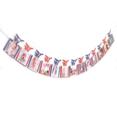 Imagem de Fighter Party 12 Monthly Photo Birthday Banner - Airplane Themed Birthday Decor,Top One Theme Party Decorations,Military Graduation, Jet Banner, Pilot Retirement (photo)