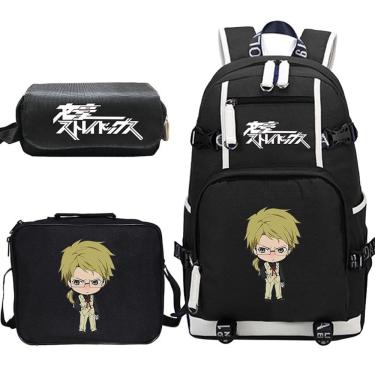 Imagem de Conjunto de mochilas Bungous Stray Dogs Anime School para crianças