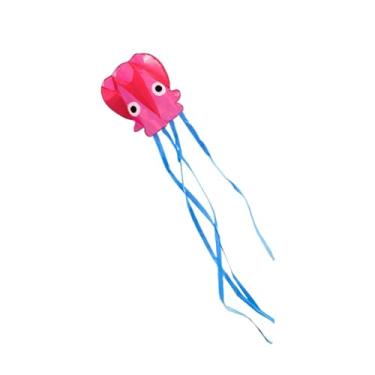 Imagem de KiBcsLic Pipa de jardim infantil, decoração criativa com, pipa de praia, brinquedo voador para meninos, meninas, crianças e adultos em, Vermelho