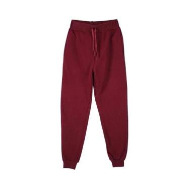 Imagem de Calças De Moletom Femininas Casuais Jogger Para Esportes E Academia Ou