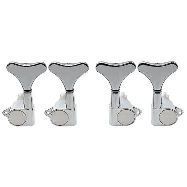 Imagem de Musiclily 2L2R Tarraxas Blindada para Baixo 4 Cordas, Cromado