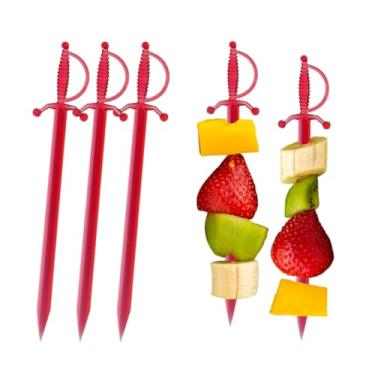 Imagem de 1000 Pçs Espada de Palitos de Coquetel 7,62 cm (3") - Enfeite elegante e elegante para coquetéis, palitos de plástico perfeitos para aperitivos e bebidas, espetos extravagantes versáteis para festas