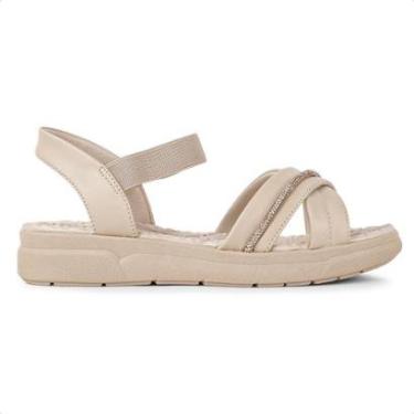 Imagem de Sandália Comfortflex Elastic Strass Feminina-Feminino