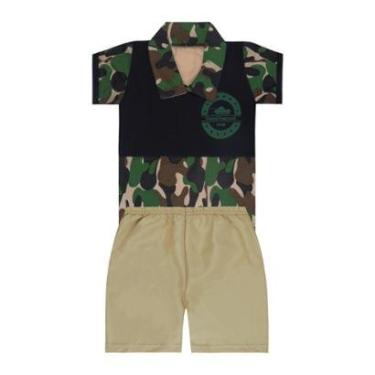Imagem de Conjunto Polo Militar e Short - Destak-Masculino