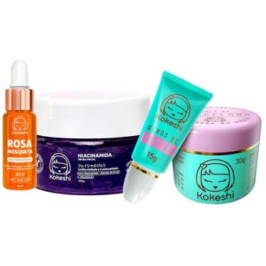 Imagem de Kit Skin Care Renovadores Rosa Mosqueta Niacinamida Kokeshi - Kokeshi 