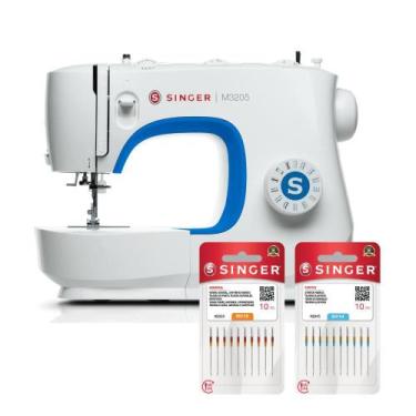 Imagem de Kit Máquina de Costura M3205 e Blisters de Agulha - Singer, 110V