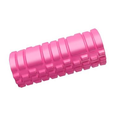 Imagem de Baoblaze Rolo de espuma, rolo de massagem oco, ferramenta de massagem profissional leve em EVA para todo o corpo, equipamento de fitness para treinamento, Rosa Vermelha