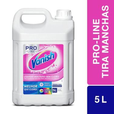 Imagem de Tira Manchas Vanish Líquido Multiuso para Roupas Coloridas Pro Line 5L