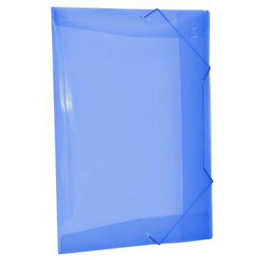 Imagem de Pasta Aba Elástica Ofício Sem Lombo Azul - DAC LTDA