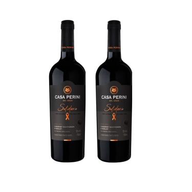 Imagem de Kit Vinho Casa Perini Solidário Cabernet e Merlot 750ml 2uni