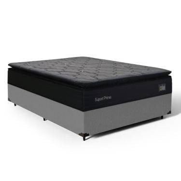 Imagem de Cama Box Casal + Colchão Espuma D45 Pillow Top Suport Prime