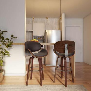 Imagem de Banqueta Giratória Almereon Marrom