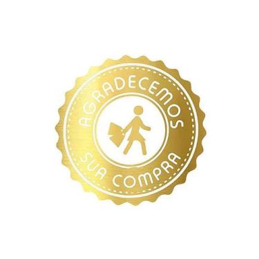 Imagem de Adesivo "Agradecemos sua Compra" - Ref.2030 - Hot Stamping - Dourado -