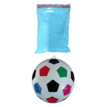Imagem de Bola Futebol para Chá Revelação 1 Cor Rosa ou Azul com 200g Menino ou 
