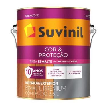 Imagem de Tinta Esmalte Cor & Proteção Brilhante Marfim Nobre Suvinil 3,6l