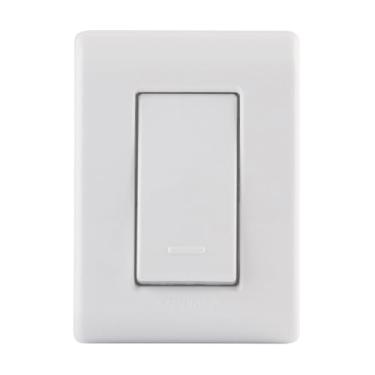 Imagem de Tramontina Caixa de Sobrepor com 1 Interruptor Simples 10 A 250 V LizFlex Branca