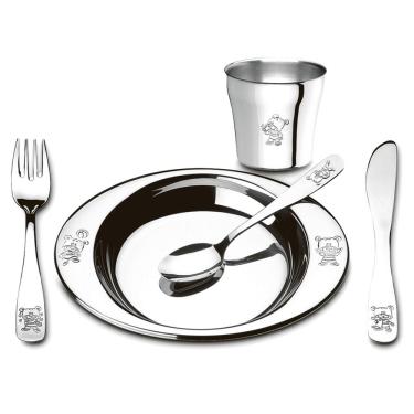 Imagem de Conjunto Infantil Brinox Friends Club em Aço Inox – 5 Peças 