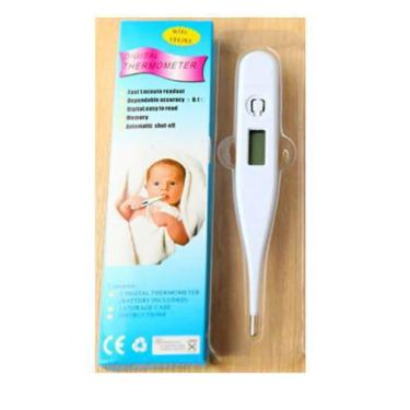 Imagem de Termômetro Digital Clinico Febre Com Beep Adulto Infantil Branco