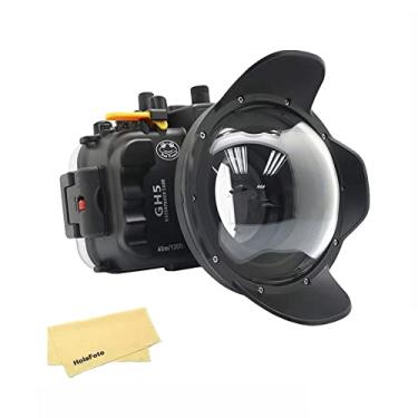 Imagem de SeaFrogs [40M/130ft] Caixa Impermeável Caixa Subaquática com Sapos Marinhos WA005-E Kit De Porta de Domo Seco Grande Angular de 6 Polegadas para Câmera Panasonic Gh5/GH5 S/GH5 II