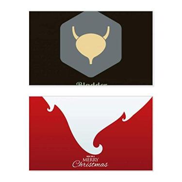 Imagem de Órgãos internos para o corpo da bexiga, feriado, feriado, cartão de felicitações, mensagem de Natal